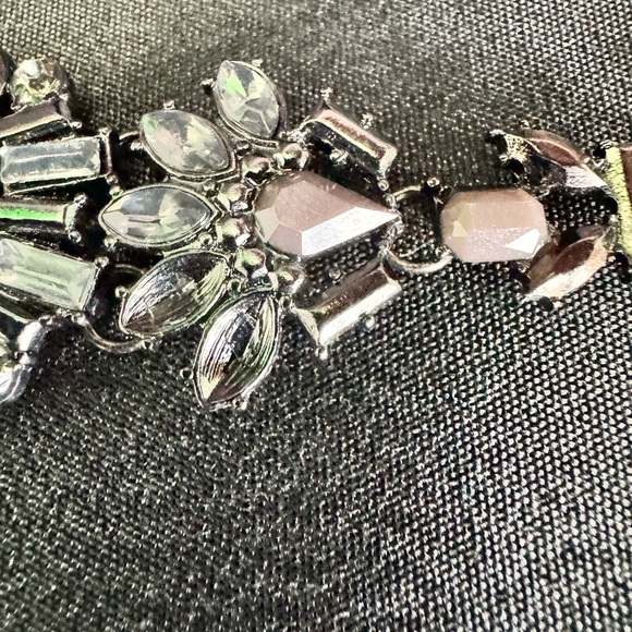 Vintage Stunning Black Crystal Statement Necklace - Picture 7 of 7